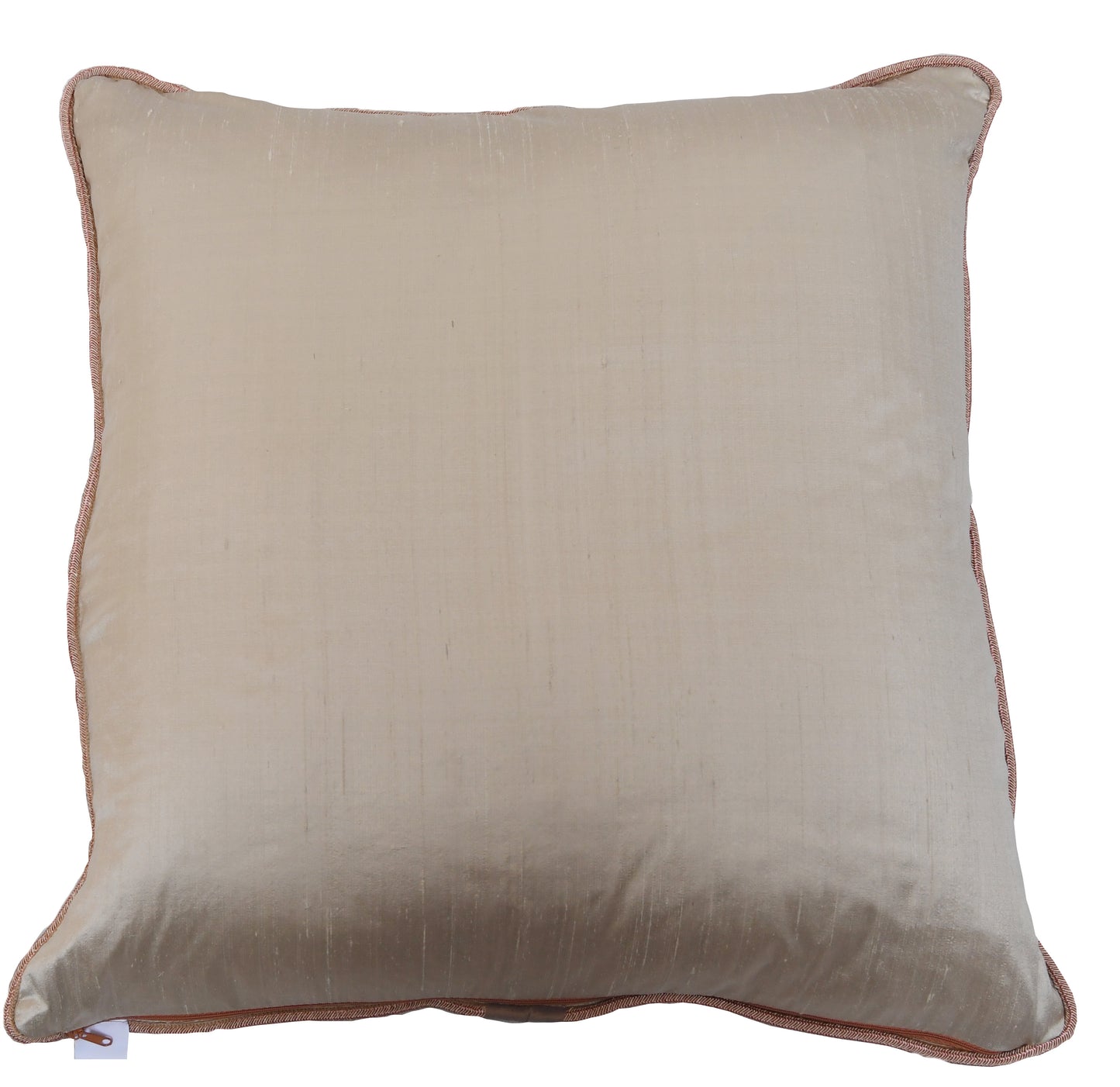 Sunset Blossom, Artisan, hand painted large silk cushion cover.