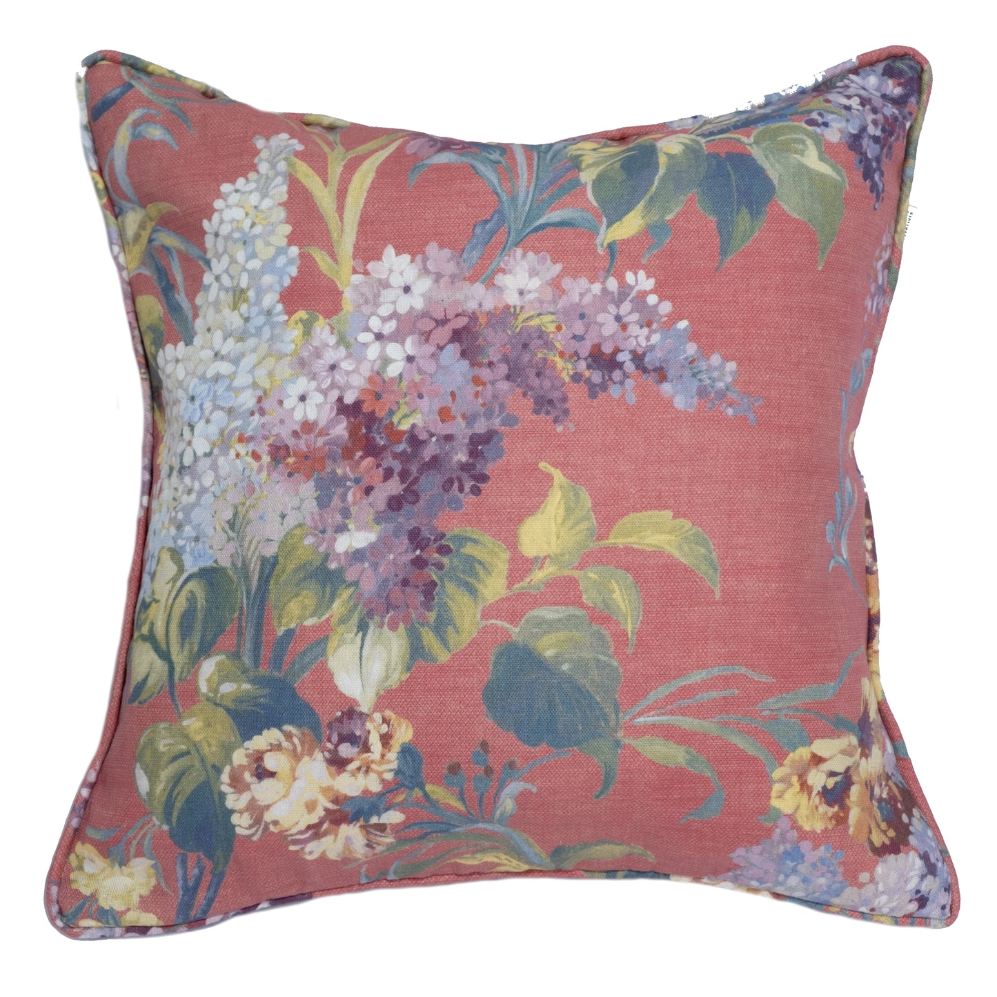 Joy cushion, reversible in Fiesta Red and Nocturnal Black. Premium Irish Linen, 18" complete with luxury feather filling.