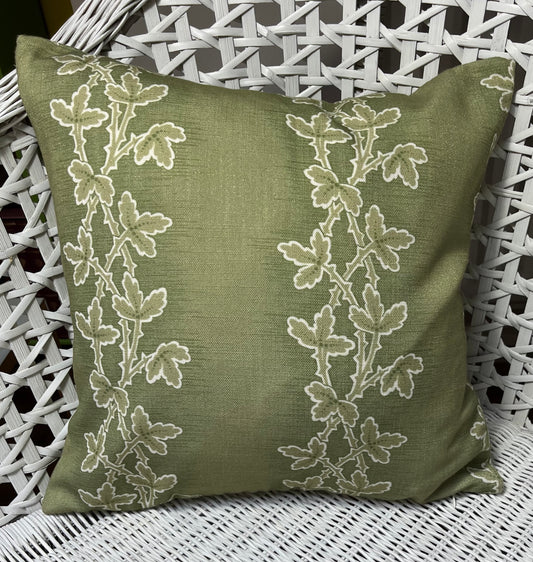 Lunds Leaf in Olive green, A bundle of 2 cushion covers