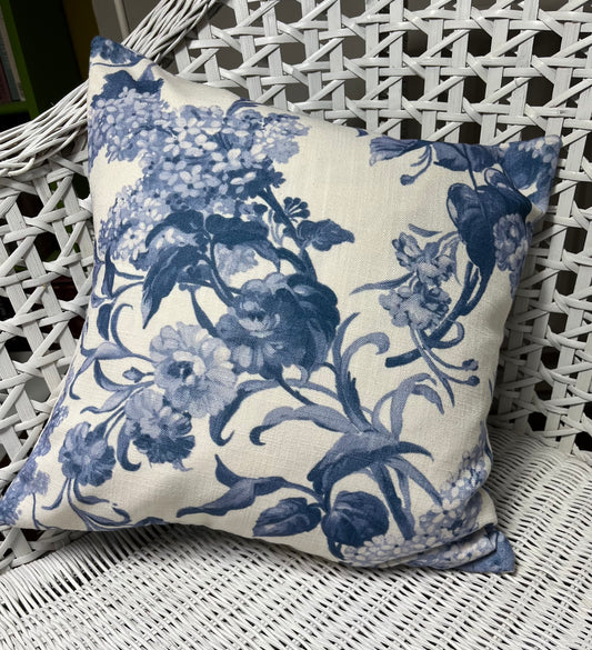 Joy Indigo, Bundle of 2, cushion cover and lampshade