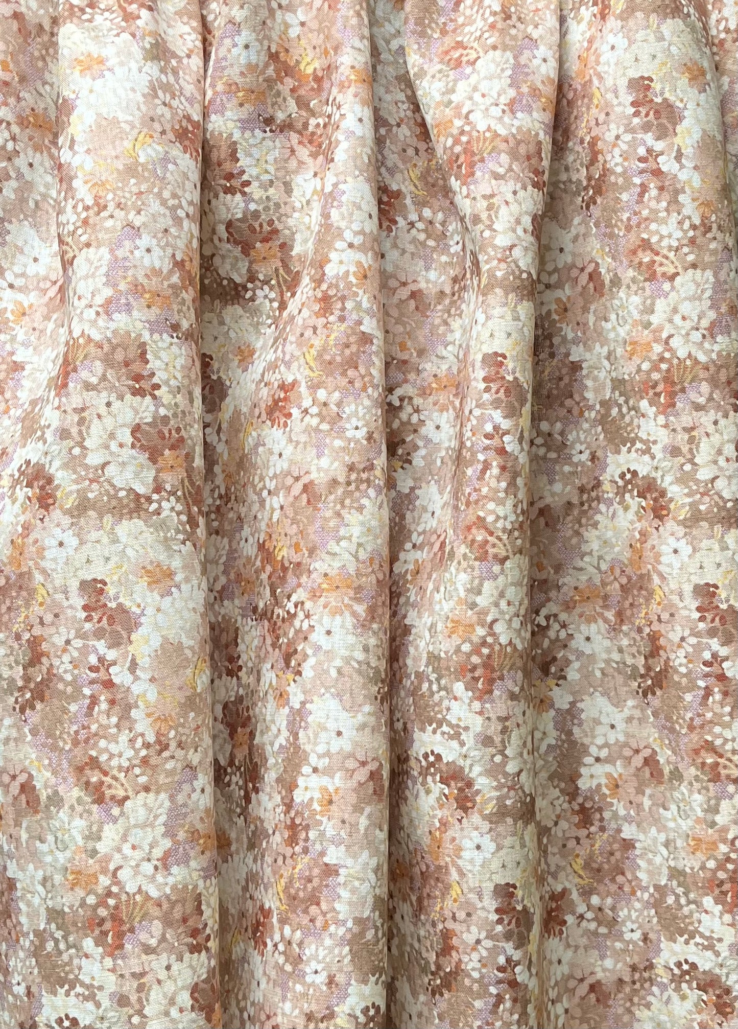 Joy and Blossom Reversible cushion in Autumn violet. Premium Irish Linen. 18" complete with Luxury Feather Filling