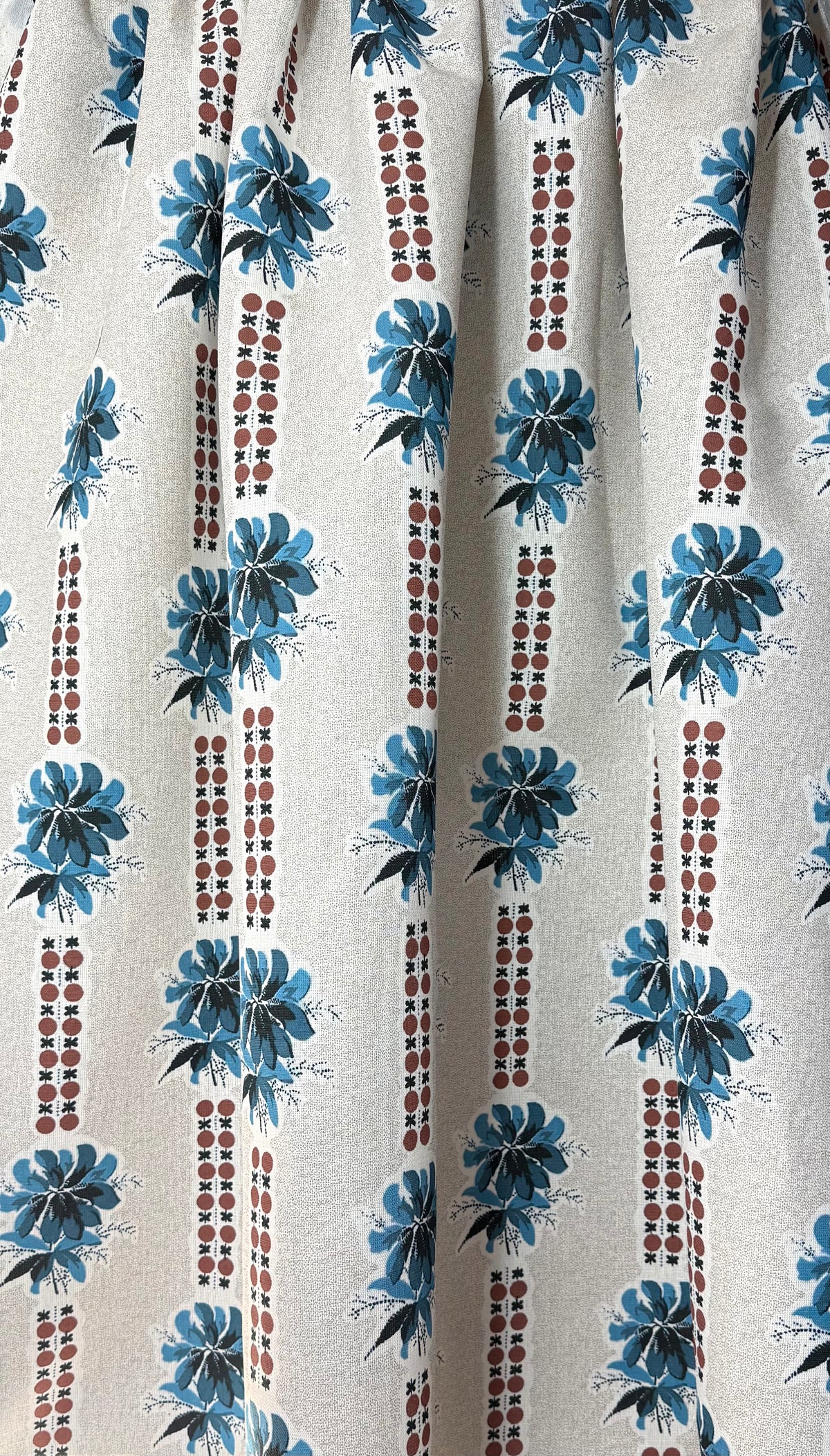 Consort - Cushion Cover in Blue & Bronze