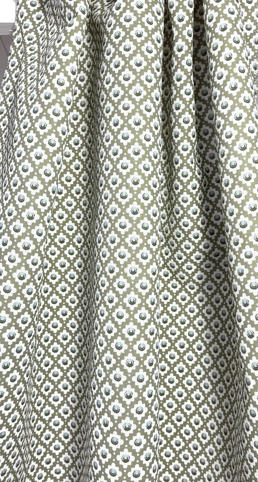 Charles - Khaki printed fabric