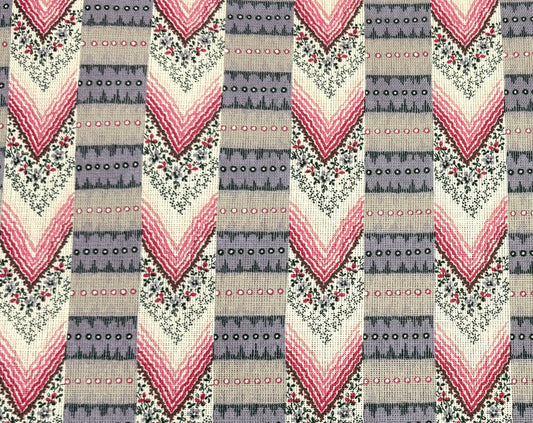 Regalia - Cushion Cover in Lavender & Red