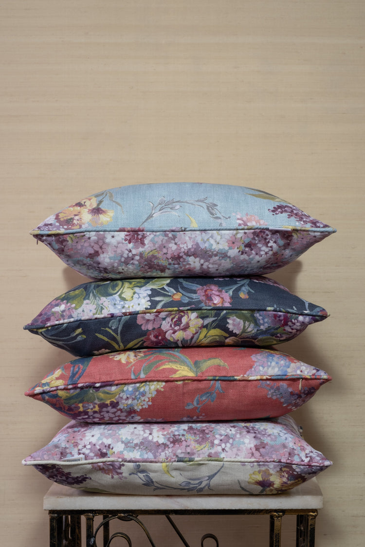 Joy Linen & Blossom Cushions Designed by Diane Marsland and Exclusive to English Decoratives