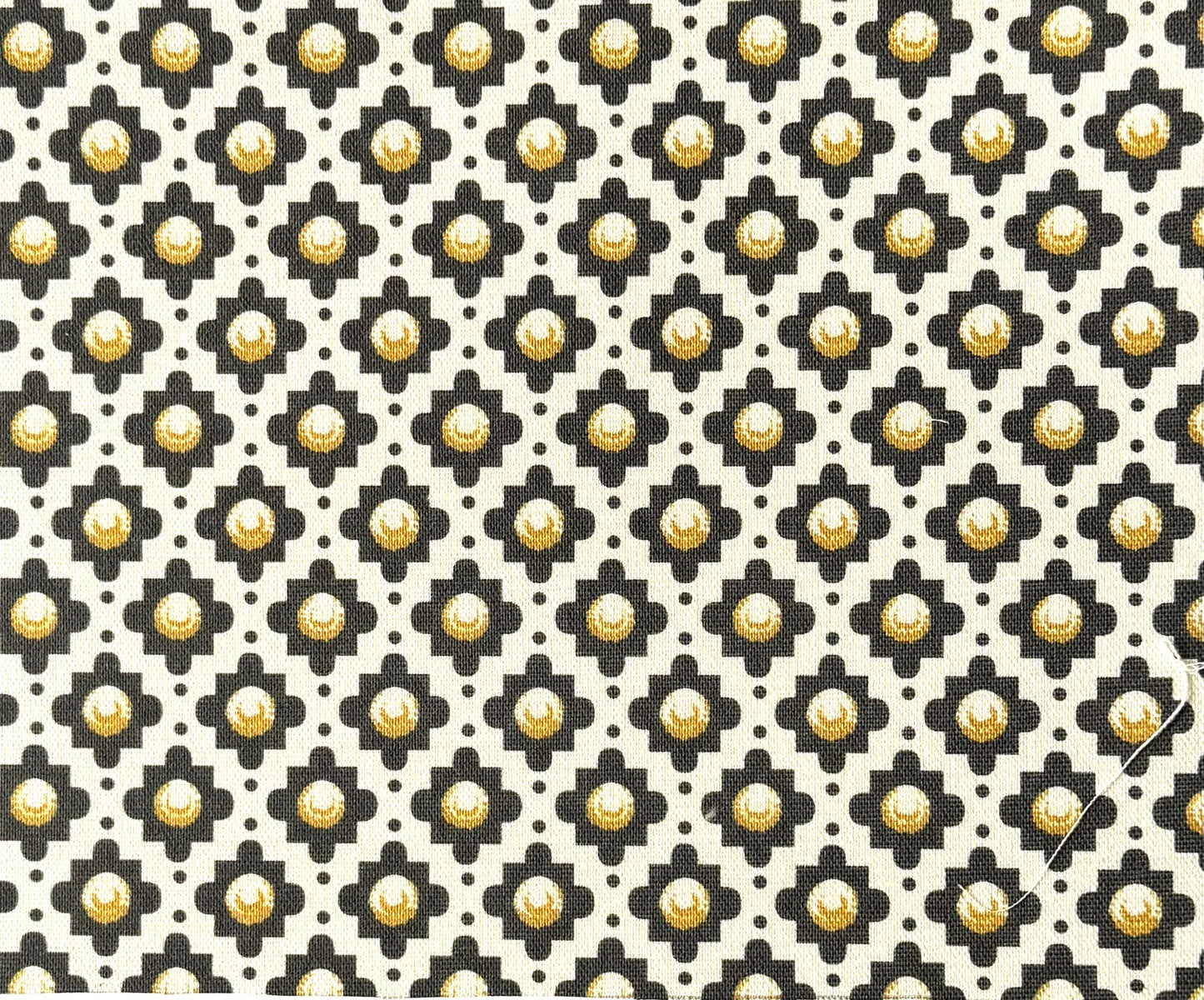 Charles - Black & Gold printed fabric
