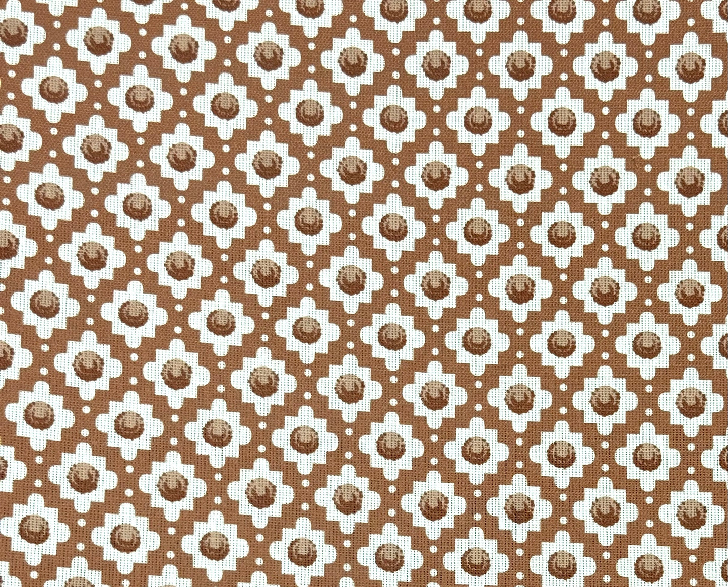 Charles - Mocha printed fabric