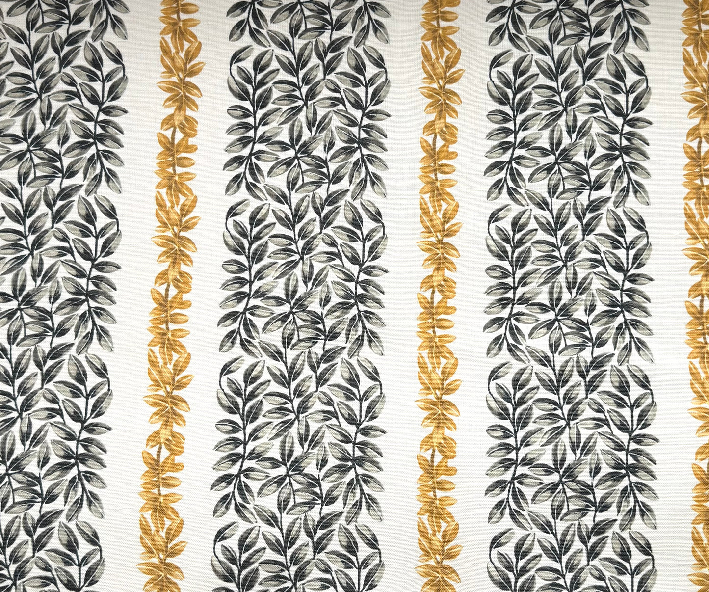 Large Leaf Stripe - Gold and Grey
