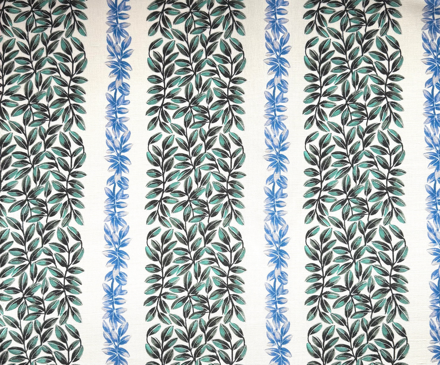 Large Leaf Stripe - Blue and Green