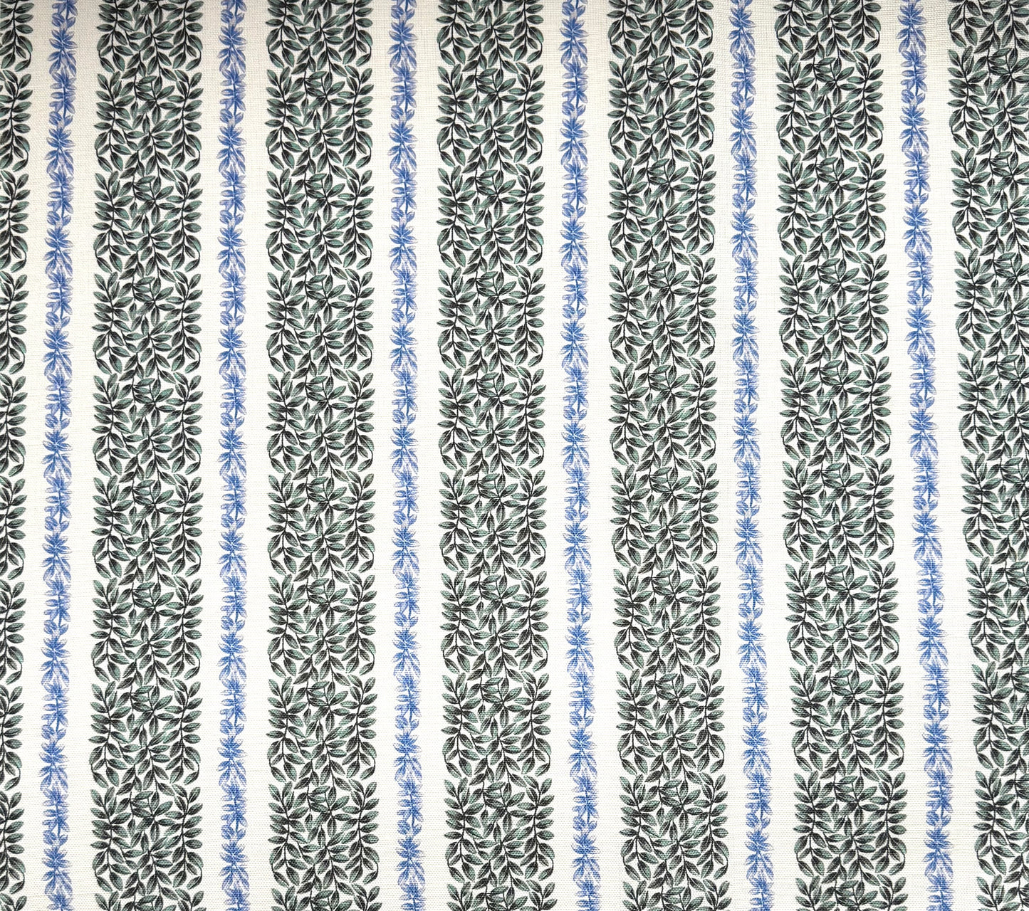 Small Leaf Stripe - Blue and Green