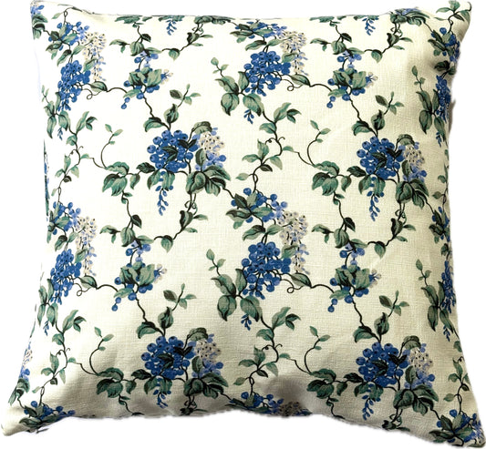 Petit Wisteria Cushion Cover in Blue