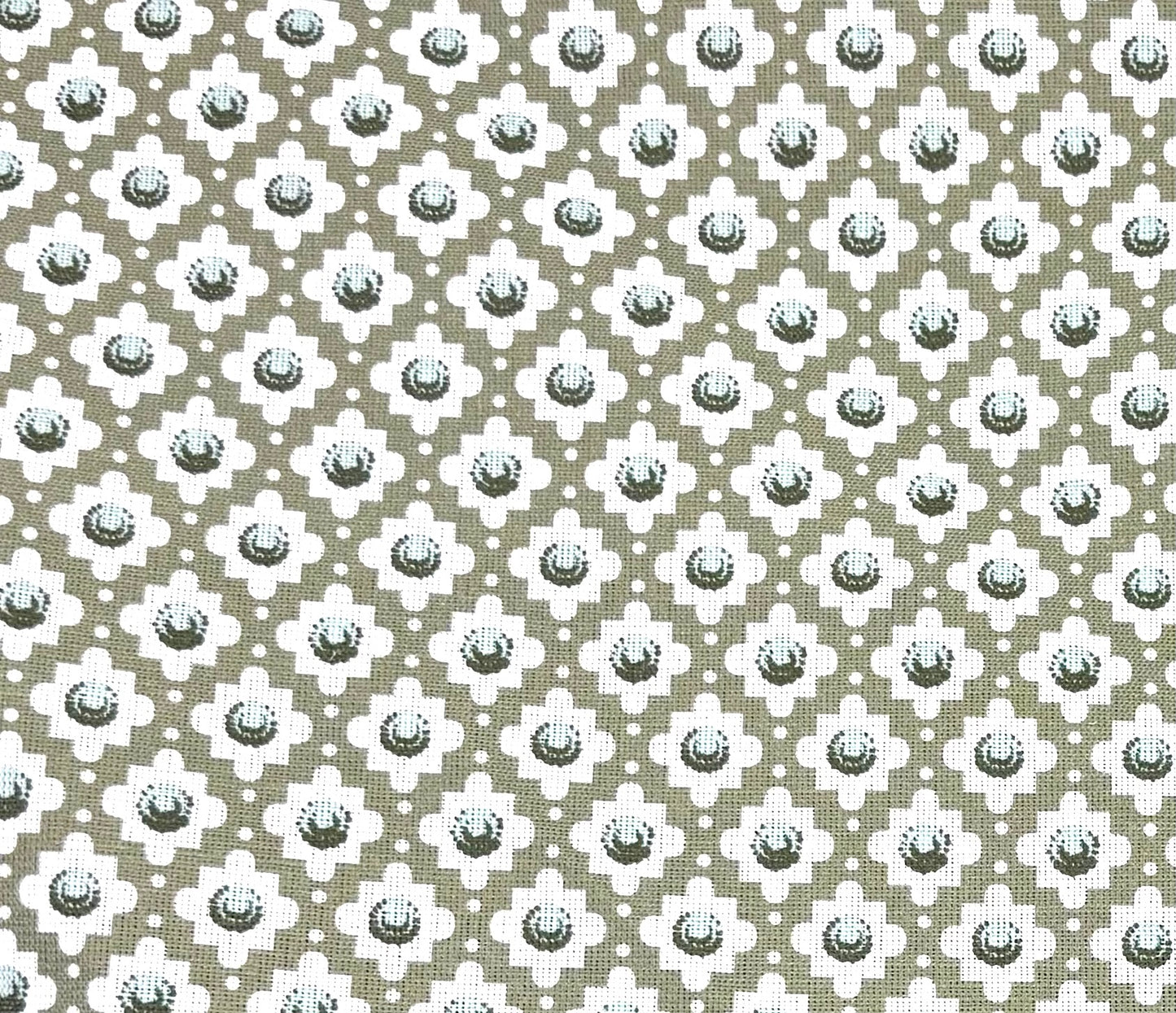 Charles - Khaki printed fabric