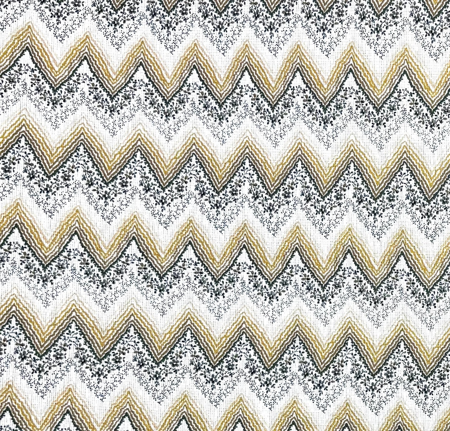 Jubilee - Grey & Gold printed fabric