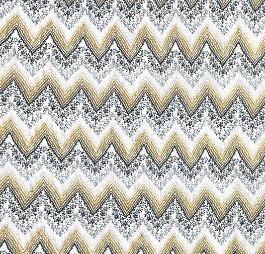 Jubilee - Grey & Gold printed fabric