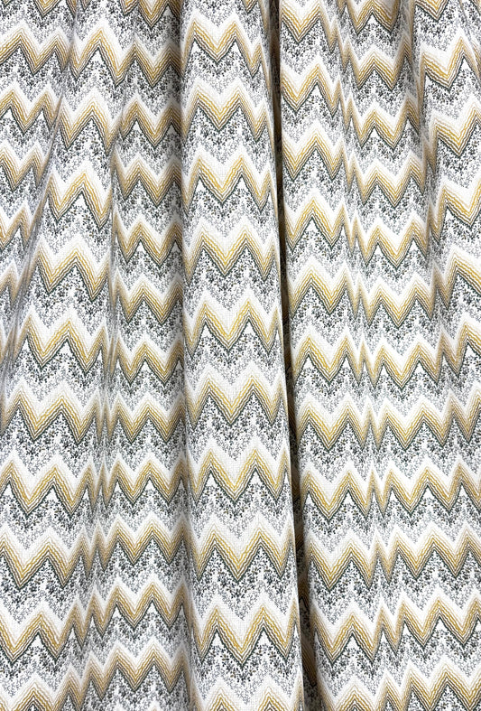 Jubilee - Grey & Gold printed fabric