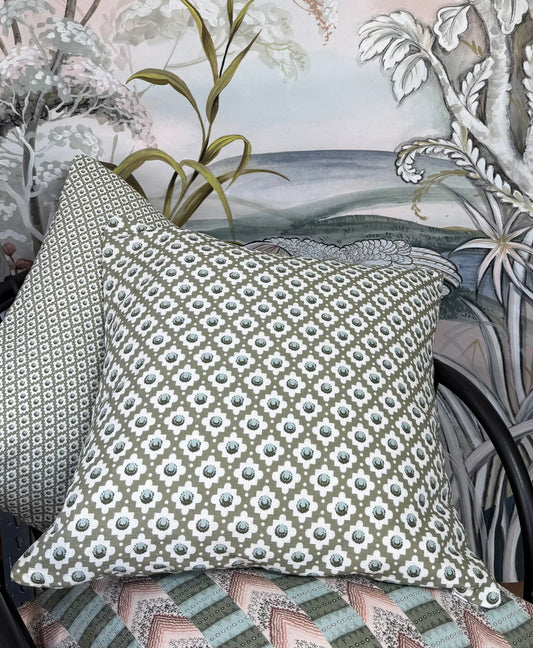 Charles - Cushion Cover in Khaki