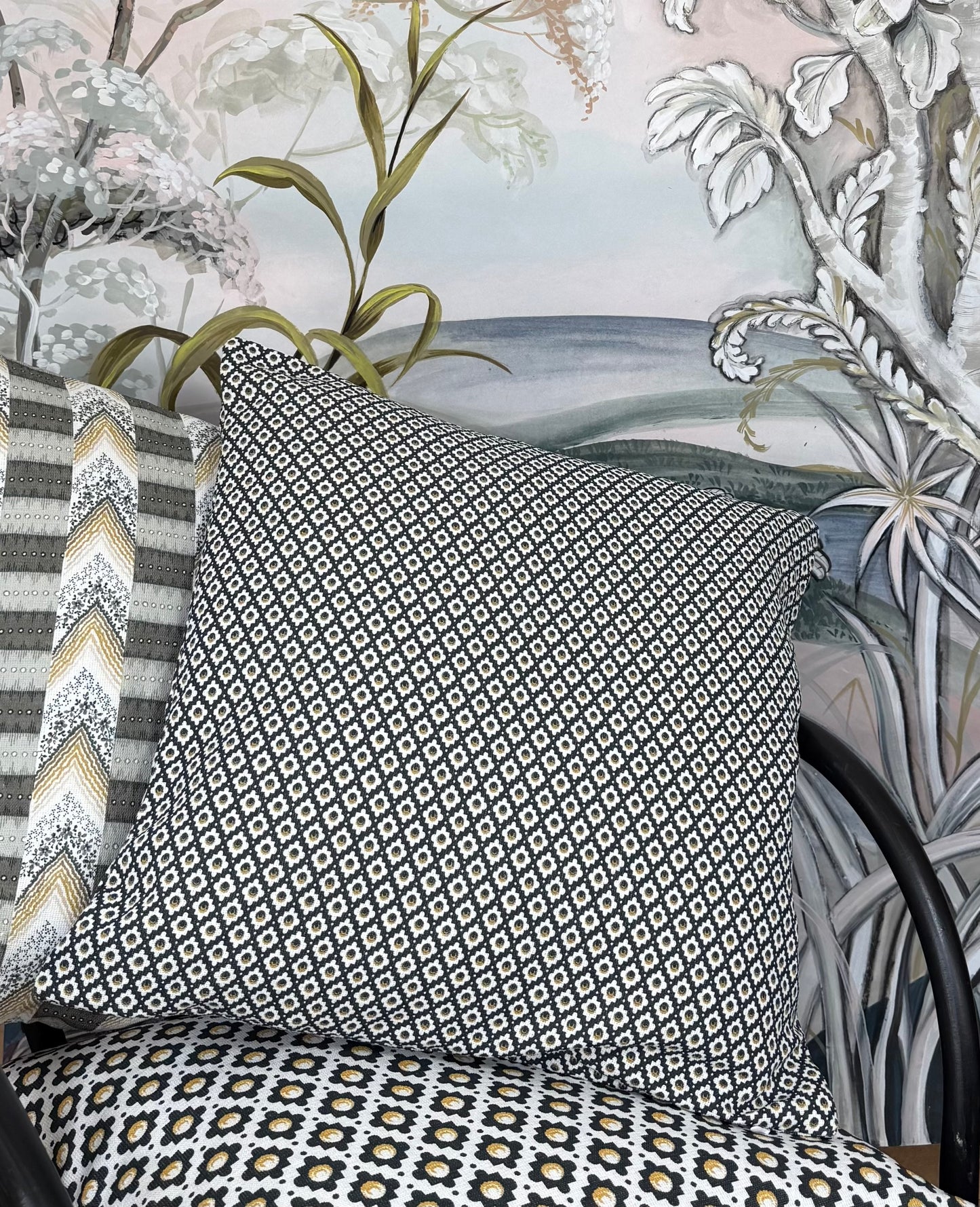Charlie Boy - Black and Gold printed fabric