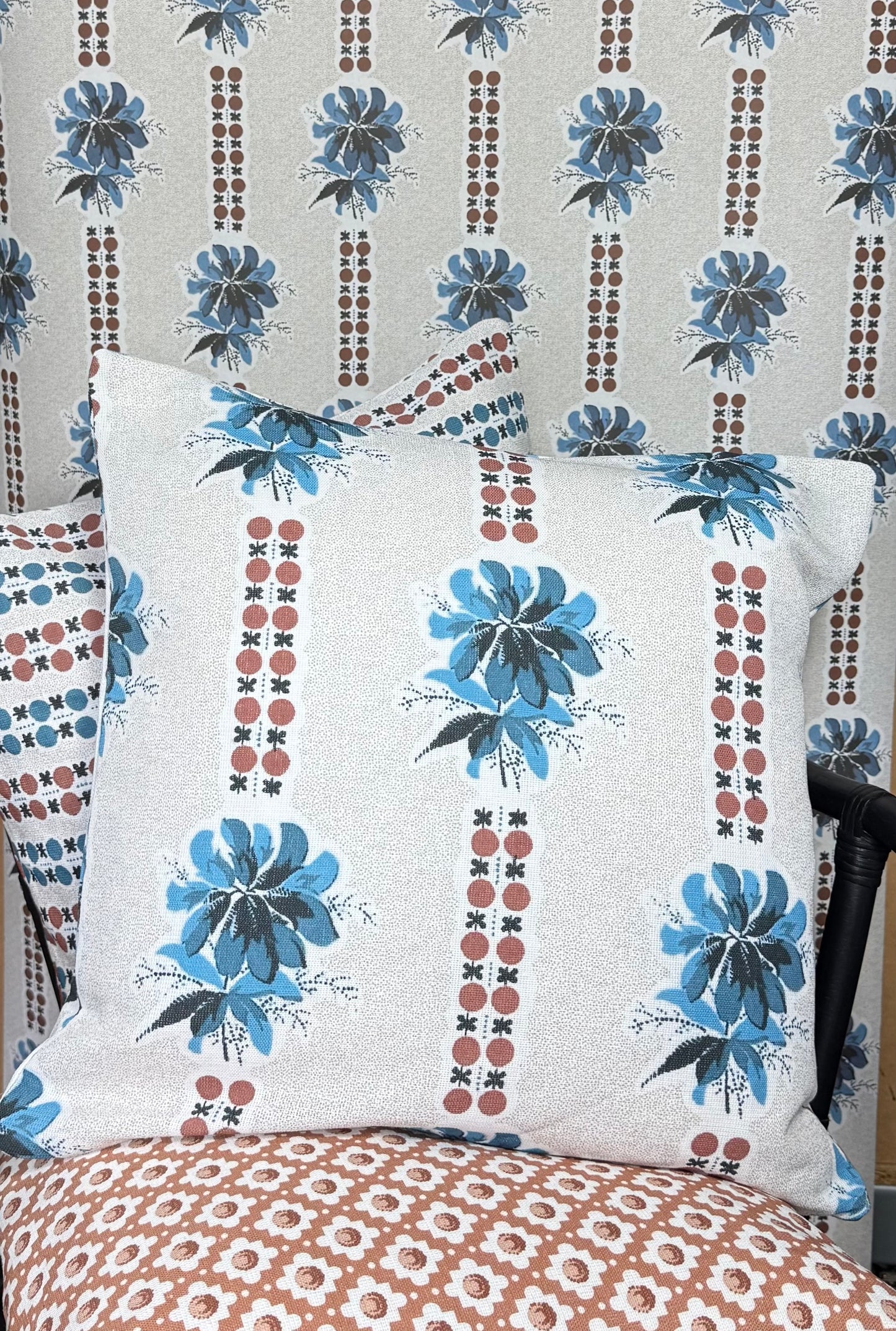 Consort - Blue printed fabric
