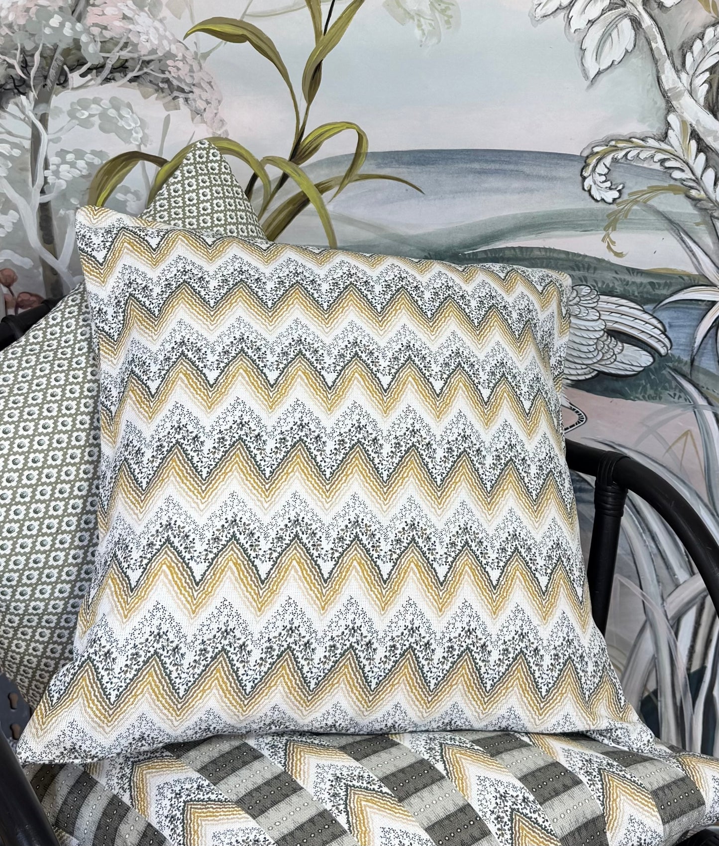 Jubilee - Grey & Gold printed fabric
